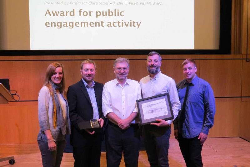 Pirbright team with UAR public engagement award