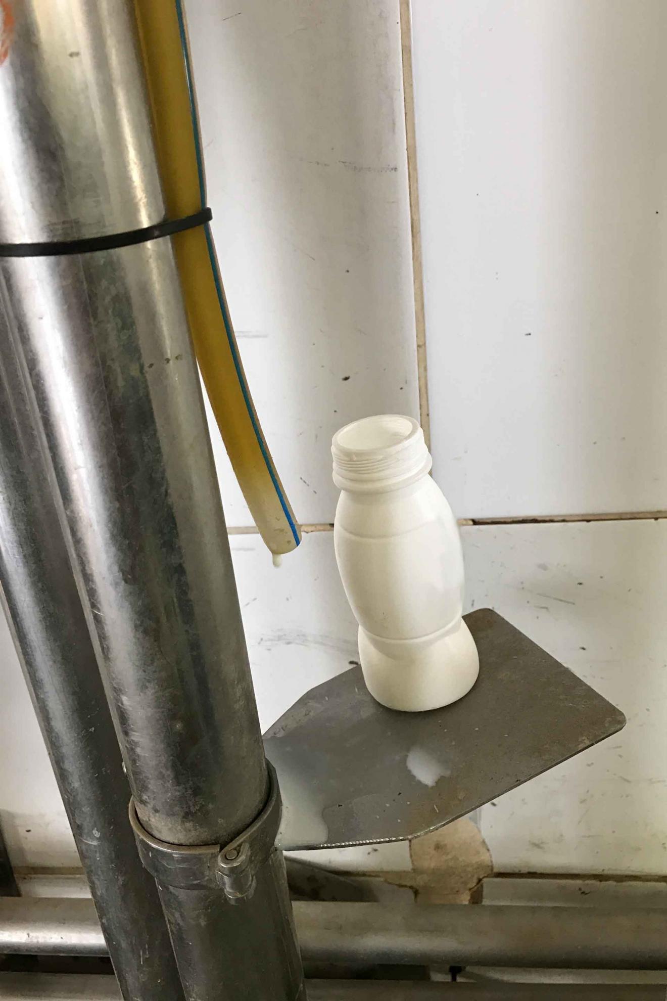 Milk sample Milk taken from in-line samplers at the farm to test for the presence of FMD
